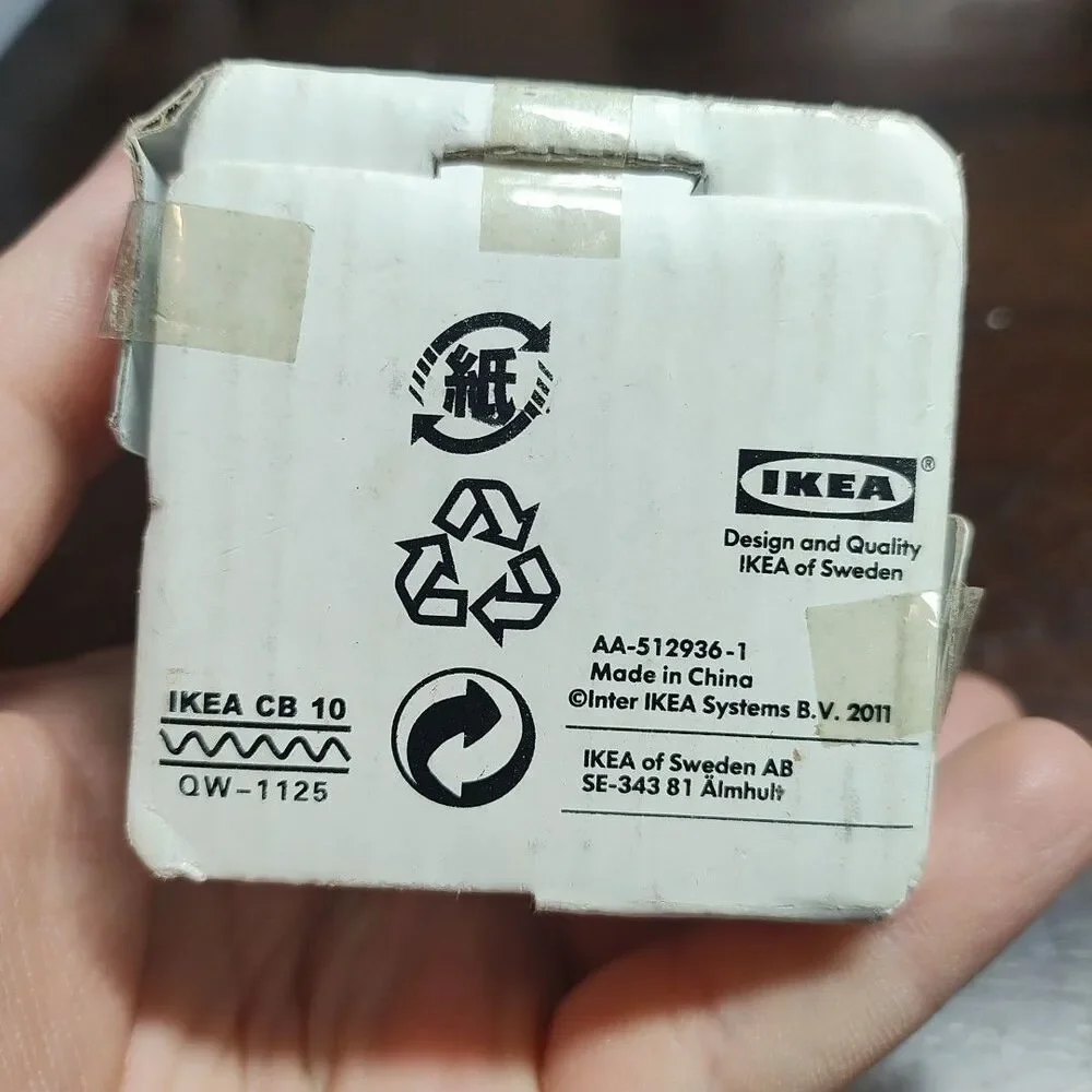 FYRKANTIG IKEA Glass container x3